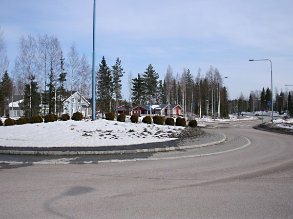 Kiertoliittym&auml; Martinlehdossa